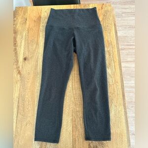 Lululemon cotton grey cropped leggings. Size 0. Perfect condition